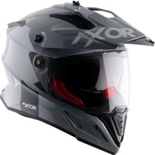 Cross Kask Vizörlü Axor Nardo Gri L