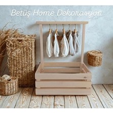 Marvielle Ahşap Bebek Kırk Sepeti, Baby Shower Hediyesi - Sepet