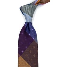 Kravatkolik Motif Desen Patchwork Klasik Kravat KK13820