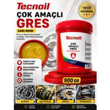 Tecnoil Çok Amaçlı Gres Orta ve Büyük Rulmanlar ve Diğer Tüm Mekaniklerde Kullanılır Sarı Renk 900 G