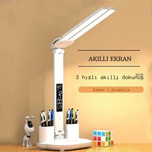 Marvielle Çok Fonksiyonlu Masa Lambası, Saat, Kalemlik ve Termometre ile Pratiklik - Masa ve Gece Lambası