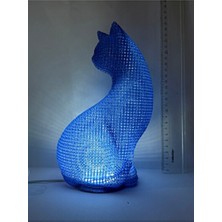 Marvielle Küçük ve Sevimli LED Işıklı Kedi Modeli - Masanızı Canlandırır - Masa ve Gece Lambası