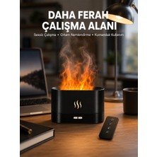 Egecen Aromatik Oda Kokusu Difüzörü Alev Tasarımlı LED Işıklı Nemlendirici Yeni Nes - EC001Z-5614M