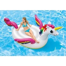 Marvielle Şişme Unicorn At Deniz Yatağı - Renkli ve Eğlenceli Şişme Yatak - Şişme Havuz & Aksesuarı