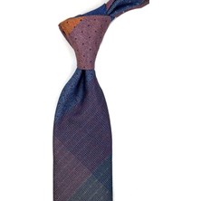 Kravatkolik Kum Desen Patchwork Klasik Kravat KK13824