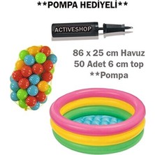 Marvielle Şişme Havuz ve Hediye Pompa - 86 Cm, Pratik ve Eğlenceli Yaz Aktiviteleri - Şişme Havuz & Aksesuarı