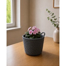 Marvielle Mini Saksı Kılıfı, 12X10 Cm, Çok Amaçlı Organizer, Bitki Dâhil Değildir - Sepet
