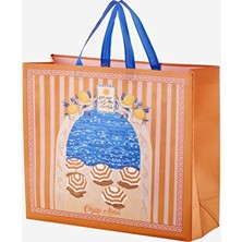 Marvielle Canlı Turuncu Alışveriş Çantası, 22 Cm, Şık ve Hafif Tasarım - Pazar Arabası & Çantası