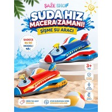 Marvielle Uçak Temalı Deniz Uçağı - Çocuklar Için Eğlenceli Deniz Oyuncağı - Deniz Malzemesi