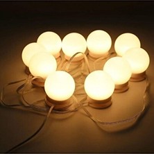 Marvielle Ayarlanabilir Makyaj Aynası Işığı 10 Lü LED ile Mükemmel Aydınlatma - Masa ve Gece Lambası