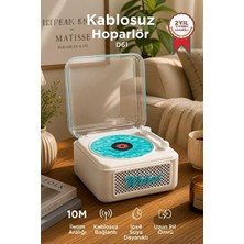 Marvielle Plak Görünümlü Işıklı Bluetooth Hoparlör ile Retro Şıklık - Nostaljik Radyo