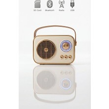 Marvielle Bluetooth ve USB Girişli , Çok Fonksiyonlu Tasarım - Nostaljik Radyo