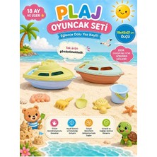 Marvielle Büyük Boy Tekneli Kum Oyunu Seti, Kovalı ve Oyun Alanı Için Eğlenceli - Plaj Oyuncakları
