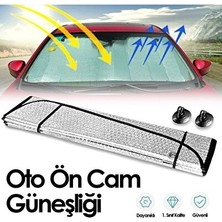 Marvielle Metalize Ön Cam Güneşlik Paneli ile Güneşten Koruma ve Serinlik - Oto Güneşlik Perde