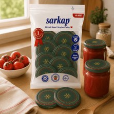 Sarkap Hijyenik Paketli 10 Adet Kavanoz Kapağı – Wishes Yeşil – 82 mm