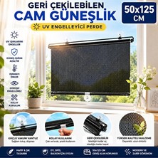 Marvielle Geri Çekilebilen Ön Cam Güneşliği - Uv Koruma ve Serinlik - Oto Güneşlik Perde