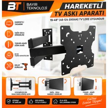 Bt Bayır Teknoloji 3 Kollu Hareketli Tv Askı Aparatı 32/82 cm Yukarı Aşağı Hareket Kabiliyeti ile