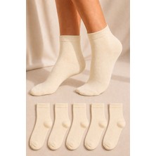 Ducks Socks Kadın Bambu Extra Yumuşak Dikişsiz Çorap 5 Çift Kısa Konç Terletmeyen Soft Çorap