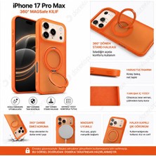 Doreka iPhone 17 Promax Magsafe Destekli 360° Dönen Halkalı Standlı Telefon Kılıfı