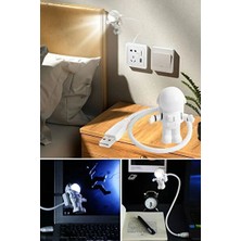 Marvielle USB Bağlantılı Astronot ve Kitap Okuma Lambası - Masa ve Gece Lambası