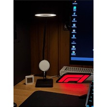 Marvielle F1 Logo LED Masaüstü Aydınlatma - USB Bağlantılı ve Şık Tasarım - Masa ve Gece Lambası