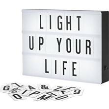 Marvielle LED Işıklı Mesaj Panosu, Kendi Mesajınızı Yazın - Masa ve Gece Lambası