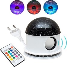 Marvielle Renkli Bluetooth Hoparlör ve Tavan Süsleme Lambası - Animasyonlu ve Işıklı - Masa ve Gece Lambası