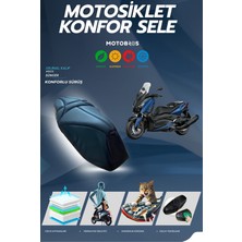 Motobros Yamaha Xmax Uyumlu Konfor Sele Xmax Sele Kılıfı Visco Süngerli Sele Kılıfı Özel Kalıp