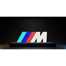 Marvielle Bmw M Logo LED Masa Lambası - Modern ve Şık Tasarım - Masa ve Gece Lambası