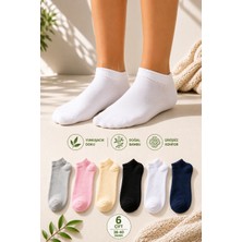 Ducks Socks Kadın 6'lı Bambu Extra Yumuşak Kutulu Yazlık Dikişsiz Çorap Terletmeyen Soft Çorap