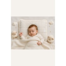 Viscolog Orjnal %100 Woolmark Doğal Yün Bebek Uyku Yastığı (Tela Çantalı 35X45CM)