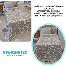 Ete Hometex Etehometex Pamuklu Kapitoneli Yatak Örtüsü Takımı