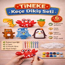 6 Adet 3 Yaş Çocuklar Için Eğitici Oyuncak Kendin Yap Montessori Keçe Dikiş El Sanatları Seti