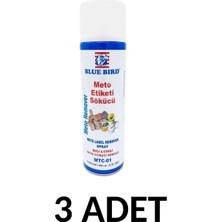 Blue Bird 3 Adet 500ML Meto Etiketi Sökücü Sprey