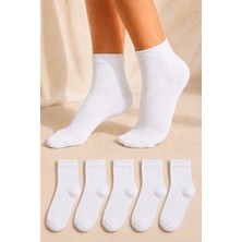 Ducks Socks Kadın Bambu Extra Yumuşak Dikişsiz Çorap 5 Çift Kısa Konç Terletmeyen Soft Çorap