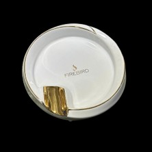 Firebird Beyaz Porselen Çift Puro Küllüğü