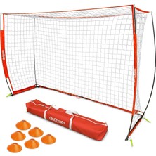Gosports Elit Futsal Futbol Kalesi - 3 M x 2 M Boyut, Katlanabilir Yay Tipi Çerçeve ve Ağ - Profesyoneller Gibi Oynayın ve Eğitin, Taşıma Çantası ve Çeviklik Konileri Içerir