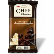 Elvan Chef Premium Beyaz Çikolata Mini Kuvertür 200 Gr. (1 Adet)