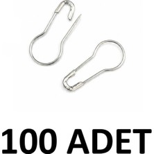 MTKardeşler 100 Adet Armut Çengelli Iğne 2 cm Ampul Tip Çengelli Iğne