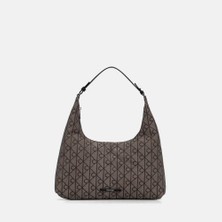 Calvin Klein Kadın Motif Baskı Fermuar Kapama Kısa Kulp Haki Omuz Çantası LV04F3635G-8E3
