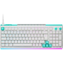 Logitech G G512 x 98 Tactile Kablolu Tmr Analog Tmr Analog Lıghtysnc Rgb Aydınlatmalı Mekanik Ingilizce Q Oyuncu Klavyesi, Beyaz