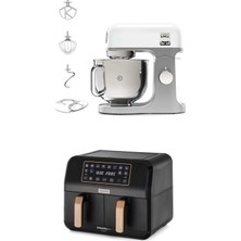 Kenwood Dual Bk Copper Çift Pişirme Hazneli Sıcak Hava Fritözü HFP70.000BK