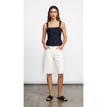 Mu&Me Boutiqe Bluz Cep Detaylı %64PAMUK