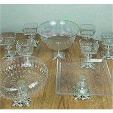 Assa Bazaar Gold Detaylı Metal Ayaklı Sunum & Servis Seti – Magnolia Pasta, Çay & Kurabiyelik