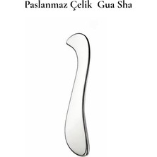 Paslanmaz Çelik Gua Sha / Medikal Sınıf Çelik Yüz Şekillendirici / Cryo-Sculpting Masaj Aleti / Lifting