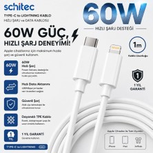 Winex SX251M 3A 45W Type-C To Lightning 1metre Data ve Hızlı Şarj Kablosu Beyaz
