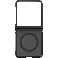 Samsung Galaxy Z Flip8 Dayanıklı Magnet Kılıf - Siyah