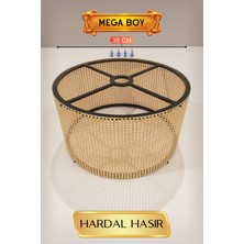 Hardal Hasır Lambader Başlığı 35 cm Mega Boy