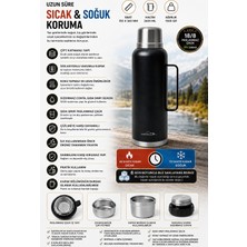 Pozart 2600ML Çelik Termos Sıcak ve Soğuk Kullanılabilir