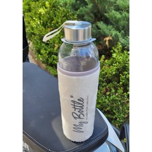Hikmetlirenk Peluş Kılıflı Cam Matara 750 ml
